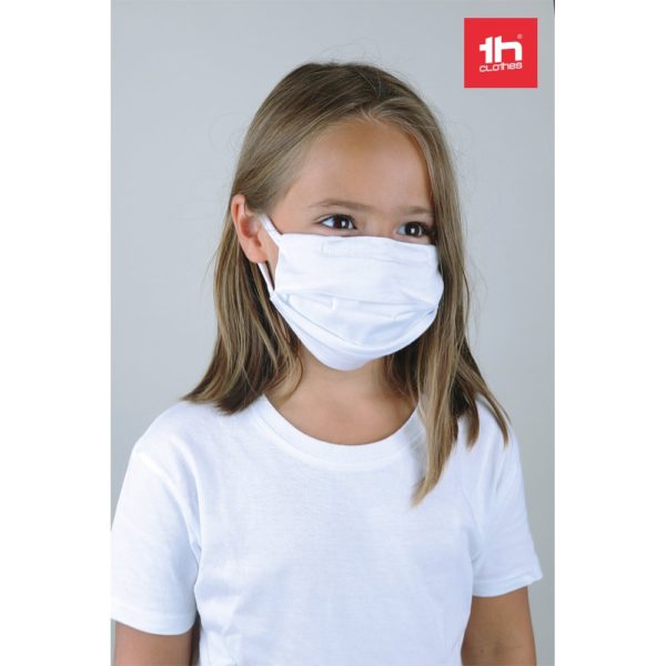 ATLANTIDA KIDS. Opakovane použiteľná textilná maska ​​pre deti - Biela