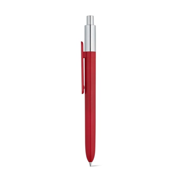 KIWU CHROME. Guľôčkové pero z ABS - Červená