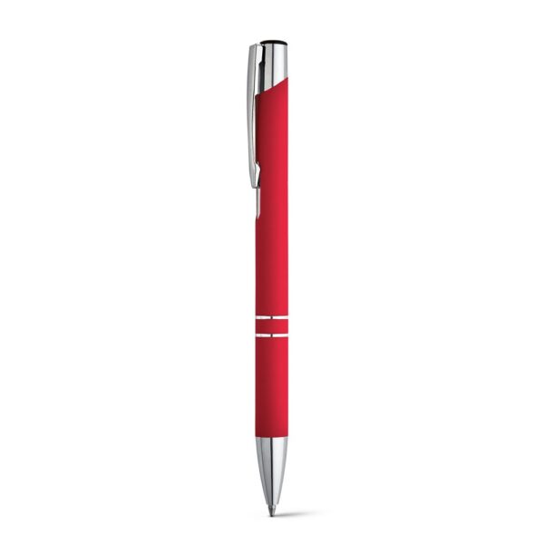 BETA SOFT. Guľôčkové pero z hliníka - Červená