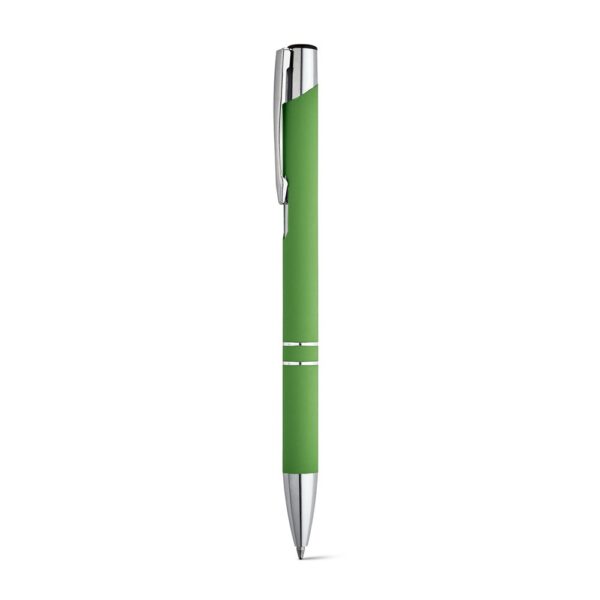BETA SOFT. Guľôčkové pero z hliníka - Svetlozelená