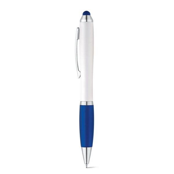 SANS BK. Guľôčkové pero s kovovou sponou - Modrá