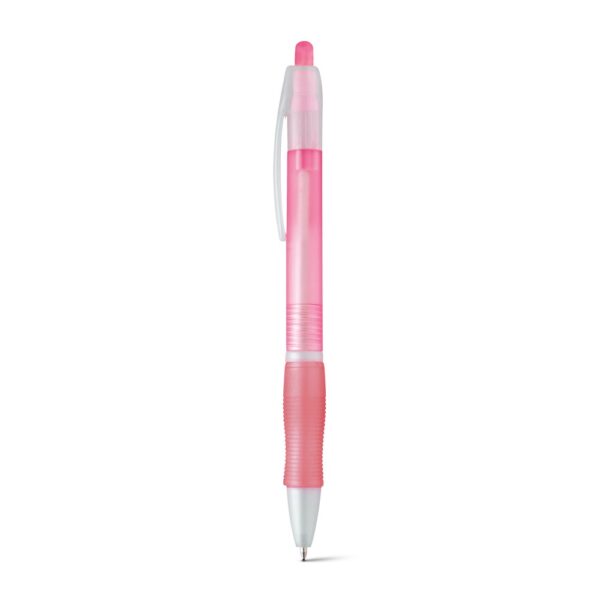 SLIM BK. Guľôčkové pero s protišmykovou rukoväťou - Svetloružová