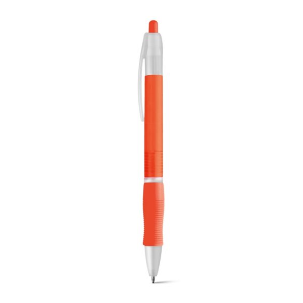 SLIM BK. Guľôčkové pero s protišmykovou rukoväťou - Oranžová