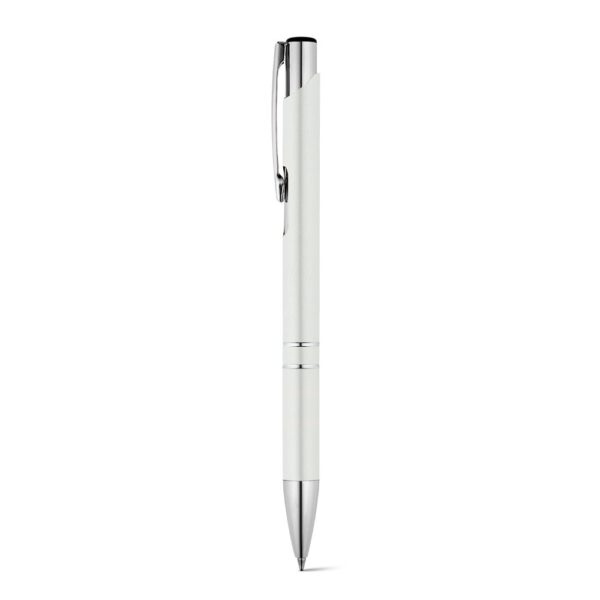 BETA BK. Guľôčkové pero z hliníka - Biela