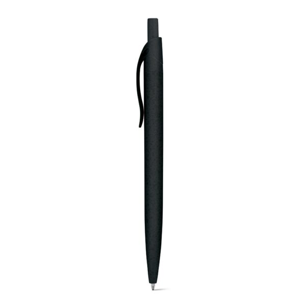 CAMILA. Guľôčkové pero z pšeničného slameného vlákna a ABS - Čierna