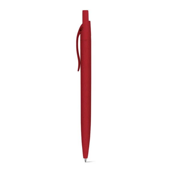 CAMILA. Guľôčkové pero z pšeničného slameného vlákna a ABS - Červená