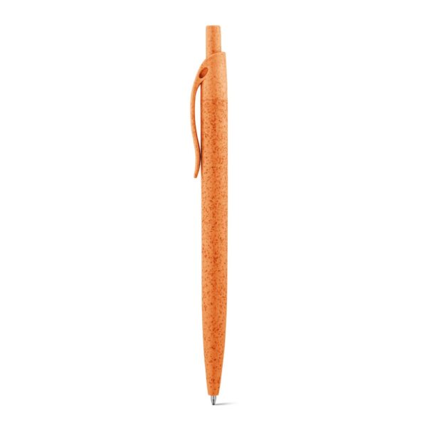 CAMILA. Guľôčkové pero z pšeničného slameného vlákna a ABS - Oranžová