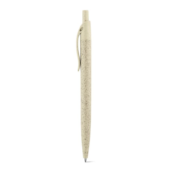 CAMILA. Guľôčkové pero z pšeničného slameného vlákna a ABS - Svetlá prírodná