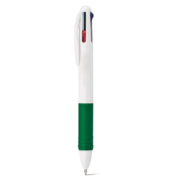 OCTUS. Guľôčkové pero s viacfarebnými tuhami 4 v 1 - Zelená