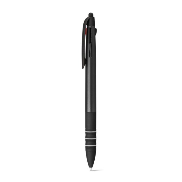 MULTIS. Multifunkčné guľôčkové pero s tuhami 3 na 1 - Čierna