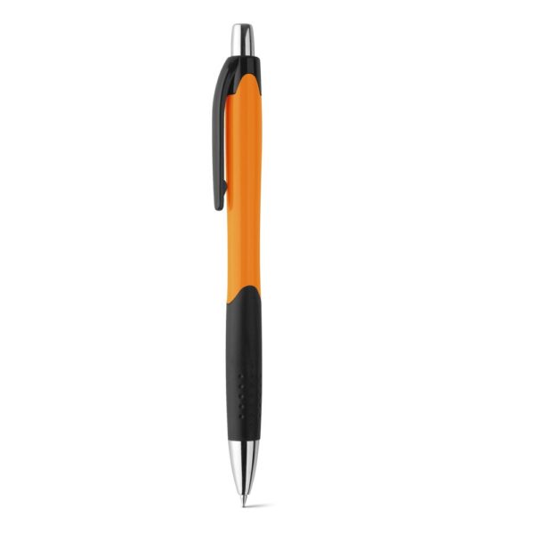 CARIBE. Guľôčkové pero s protišmykovou rukoväťou z ABS - Oranžová