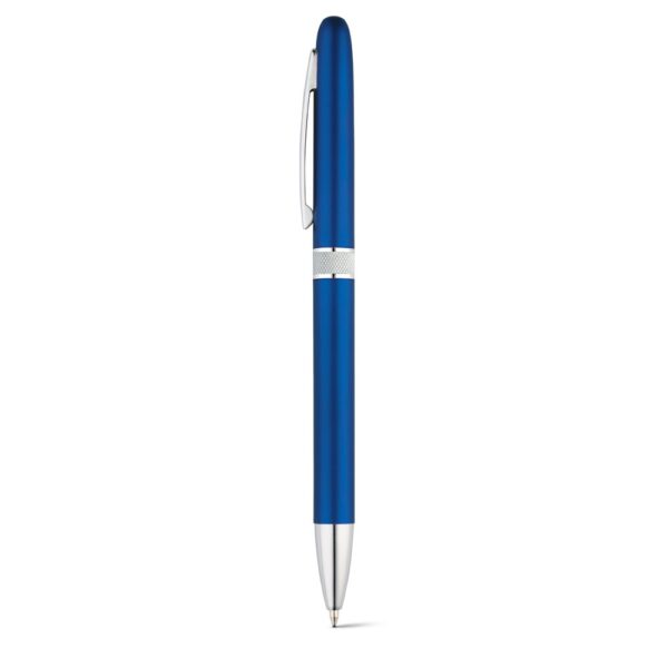 LENA. Guľôčkové pero s kovovou sponou - Kráľovská modrá
