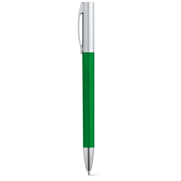 ELBE. Guľôčkové pero s kovovou sponou - Zelená