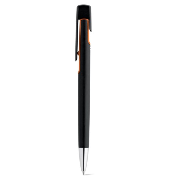 BRIGT. Guľôčkové pero s kovovým povrchom - Oranžová
