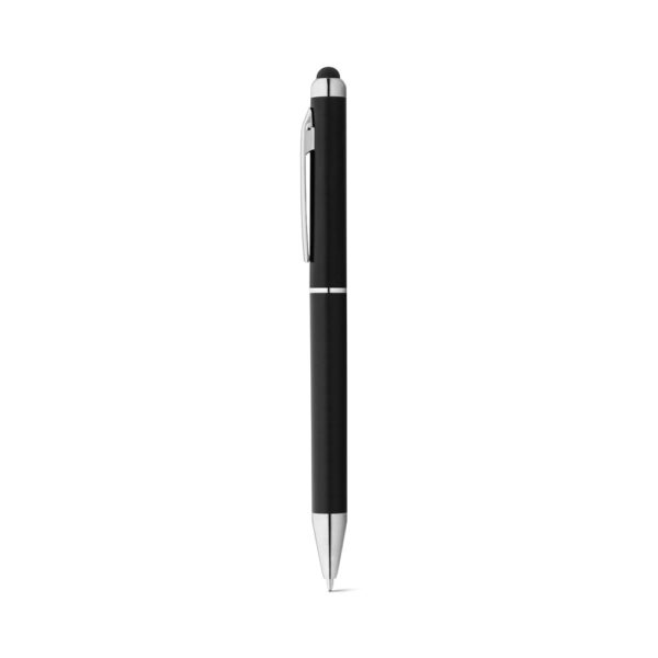 ESLA. Guľôčkové pero s kovovou sponou - Čierna