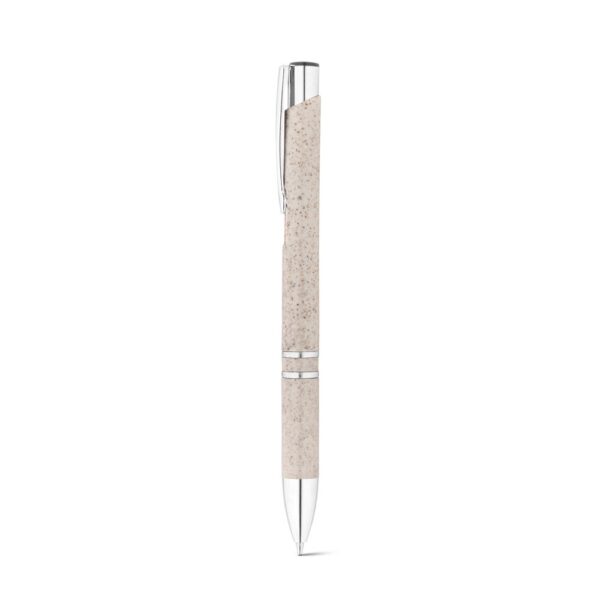 BETA WHEAT. Guľôčkové pero z pšeničného slameného vlákna a ABS - Svetlá prírodná