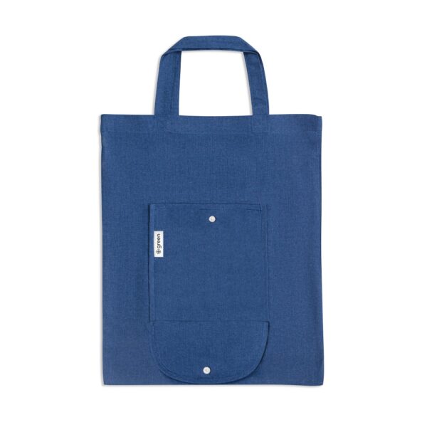 SIENA. Prírodná bavlnená taška - Modrá