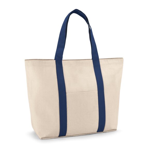 VILLE. 100% bavlnená platená taška - Modrá