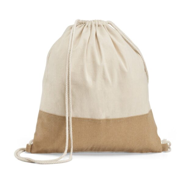 SABLON. 100% bavlnený sťahovací batoh - Prírodná
