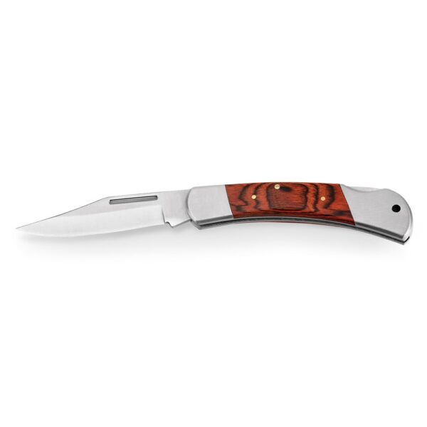 FALCON II. Vreckový nožík z nehrdzavejúcej ocele a dreva - Tmavá prírodná