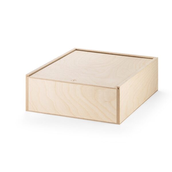 BOXIE WOOD L. Drevená krabica - Svetlá prírodná