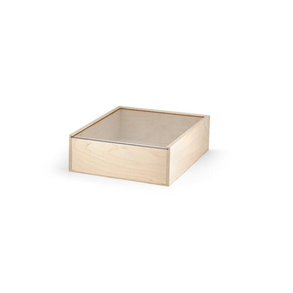 BOXIE CLEAR S. Drevená krabica - Svetlá prírodná