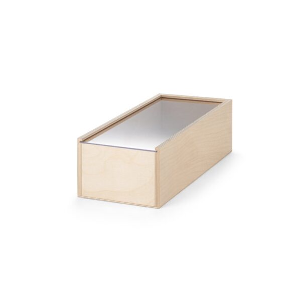 BOXIE CLEAR M. Drevená krabica - Svetlá prírodná