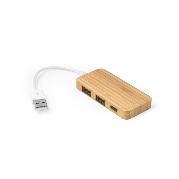 MOSER. Bambusový USB HUB - Prírodná