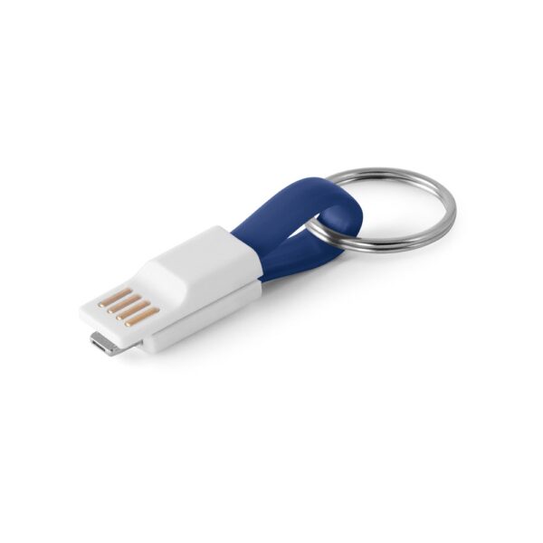 RIEMANN. USB kábel s konektorom 2 v 1 - Kráľovská modrá