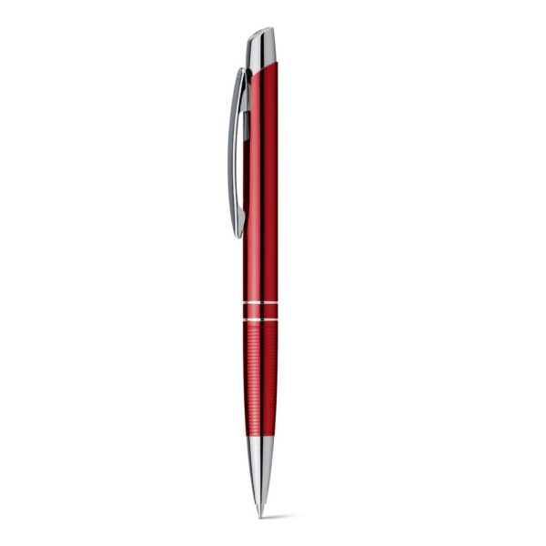 11081. Guľôčkové pero z hliníka - Červená