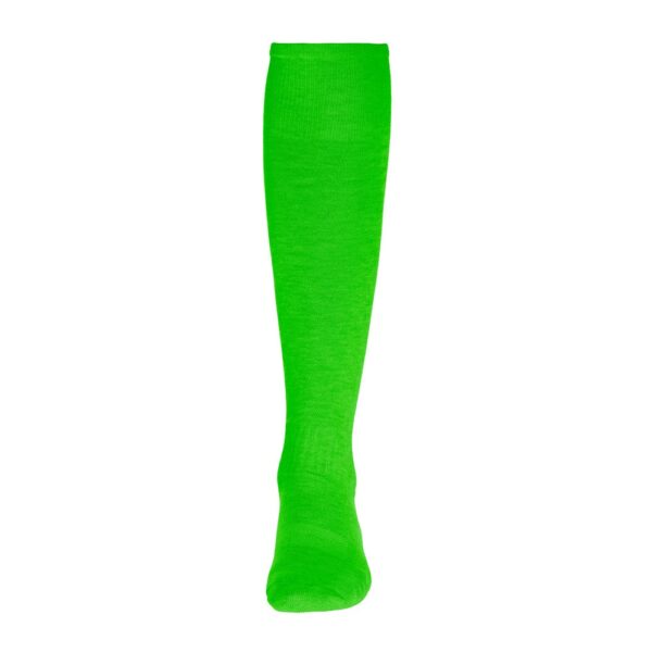 RUN. Športové ponožky do polovice lýtok - Limetkovo zelená, 36