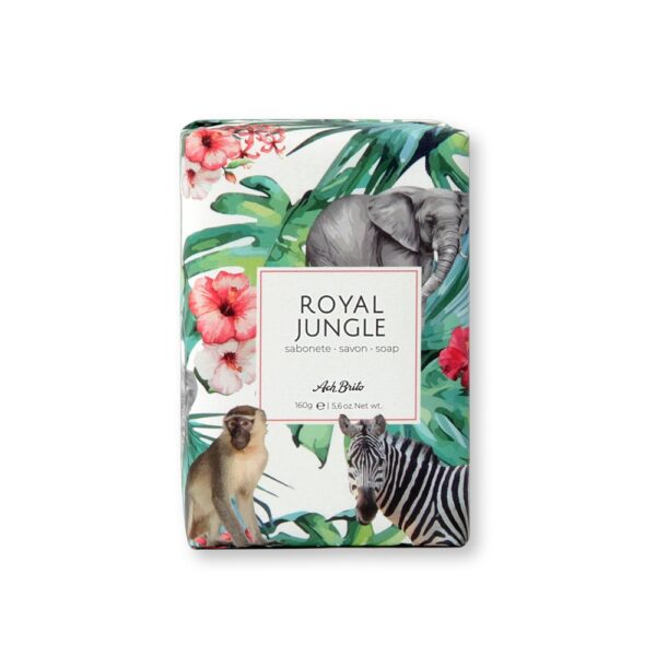 ROYAL JUNGLE. Mydlá obohatené o zelený íl (160g) - Svetlošedá