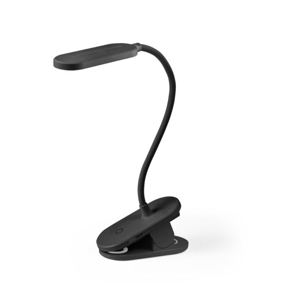 NESBIT II. Prenosná stolová lampa z recyklovaného ABS - Čierna