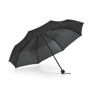 černý skládací deštník