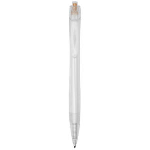 Kuličkové pero z recyklovaného PET Honua - 0rozsah / Priehľadný bezfarebný
