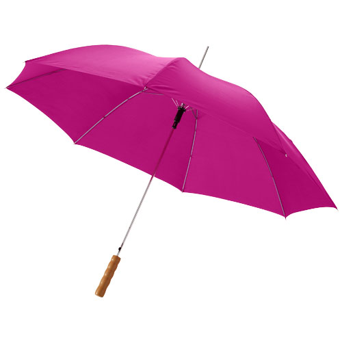 23" deštník Lisa s automatickým otvíráním a dřevěnou rukojetí - Magenta