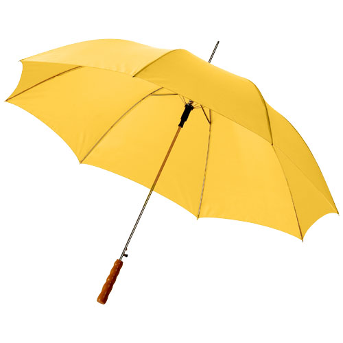 23" deštník Lisa s automatickým otvíráním a dřevěnou rukojetí - Žltá