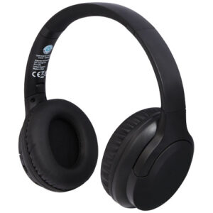 Bluetooth® slúchadlá z recyklovaného plastu Loop - Čierna
