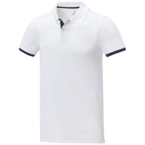 Pánske dvojfarebná polokošeľa s krátkym rukávom Morgan - Biela, 3XL