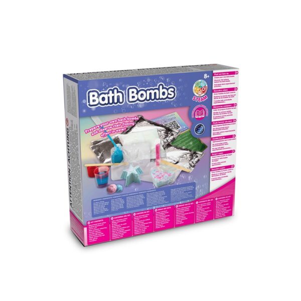 Bath Bombs Kit III. Vzdelávacia hra pre deti dodáva sa s darčekovou taškou z kraftového papiera (115 g/m²)