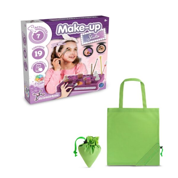 Makeup Studio Kit II. Vzdelávacia hra pre deti dodávané so skladacou darčekovou taškou 190t - Svetlo zelená