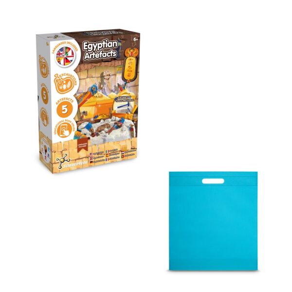 Ancient Egypt Excavation Kit IV. Vzdelávacia hra pre deti dodáva sa s darčekovým vreckom z netkanej textílie (80 g/m²) - Svetlo modrá