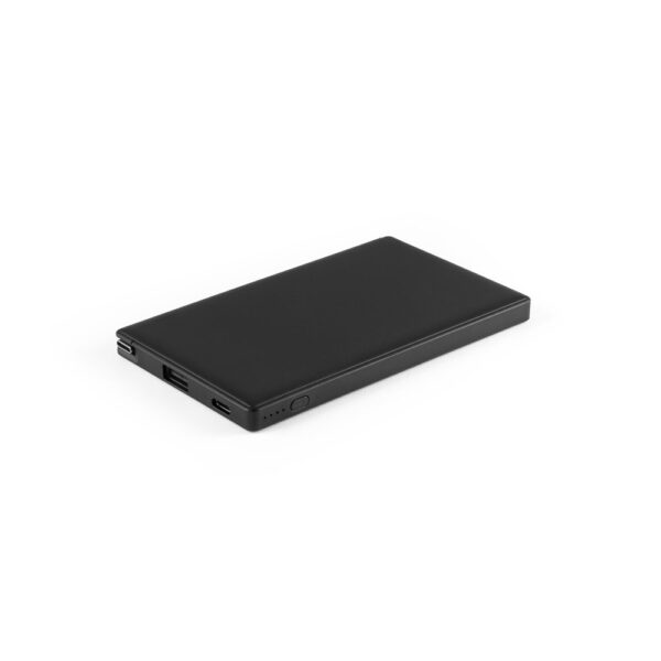 WIGNER. Power banka 4 000 mAh v recyklovaného ABS-a (100% rABS) - Čierna