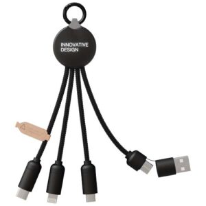 20W nabíjací kábel 5 v 1 SCX.design C14 - Čierna