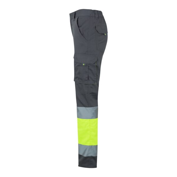 VL ZEUS LARGE. Dvoubarevné strečové kalhoty s více kapsami (240 g/m²) z bavlny (46 %), EME (38 %) a polyesteru (16 %)