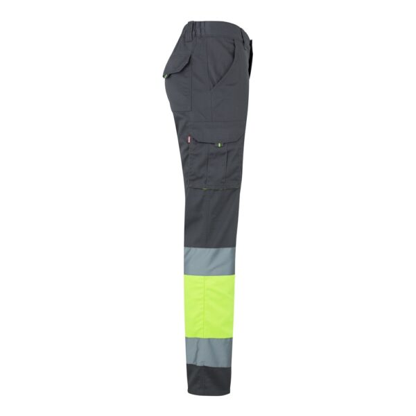 VL ZEUS LARGE. Dvoubarevné strečové kalhoty s více kapsami (240 g/m²) z bavlny (46 %), EME (38 %) a polyesteru (16 %)