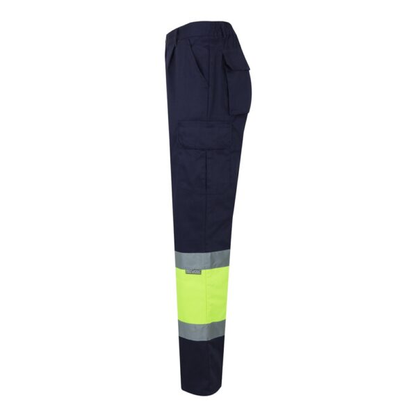 VL POSEIDON LARGE. Dvojfarebné keprové nohavice s viacerými vreckami (210 g/m²) z bavlny (20 %) a polyesteru (80 %)