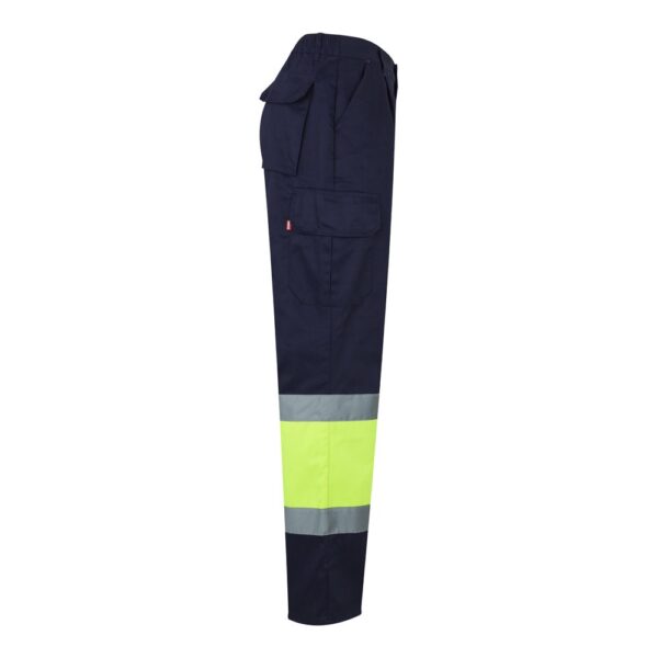 VL POSEIDON LARGE. Dvojfarebné keprové nohavice s viacerými vreckami (210 g/m²) z bavlny (20 %) a polyesteru (80 %)