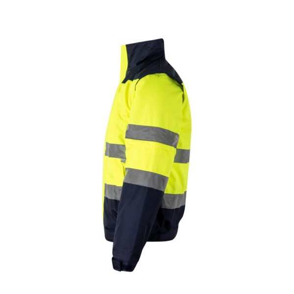 VL JUPITER. Dvojfarebná vyteplená bunda (180 g/m²) z polyesteru (100 %) s PU povrchovou úpravou