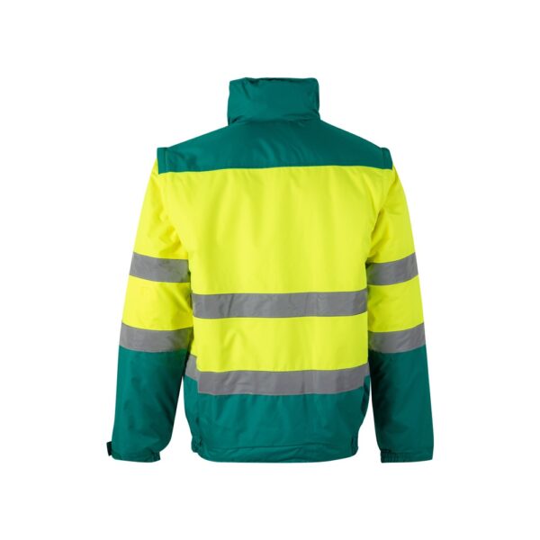 VL JUPITER. Dvojfarebná vyteplená bunda (180 g/m²) z polyesteru (100 %) s PU povrchovou úpravou